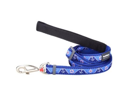 Red Dingo vodítko – Nautical Dark Blue – 15 mm x 1,8 m
