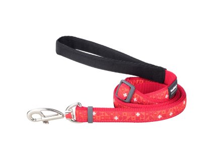Red Dingo vodítko – Swiss Cross – 15 mm x 1,8 m