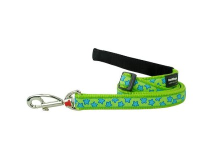 Red Dingo vodítko – Stars Turquoise – 15 mm x 1,8 m