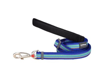 Red Dingo vodítko – Horizontal Stripes Navy – 15 mm x 1,8 m