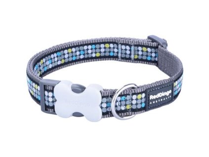 Red Dingo obojek – Modern on Grey – 20 mm x 30-47 cm