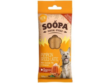 Soopa Dentální tyčinky Pumpkin Spiced Latte 100 g