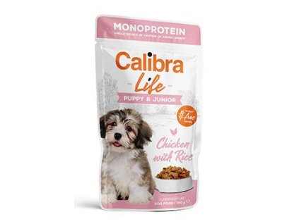 Calibra Dog Life kapsa Puppy&Junior Chicken 150g