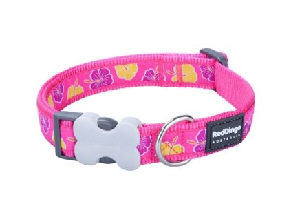 Red Dingo obojek – Hibiscus Hot Pink – 12 mm x 20-32 cm