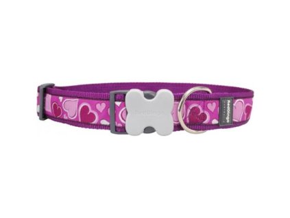 Red Dingo obojek – Breezy Love Purple – 40 mm x 50-80 cm