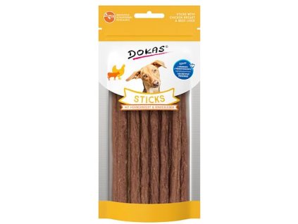 Dokas Tyčinky kuřecí prsa a hovězí játra 60 g