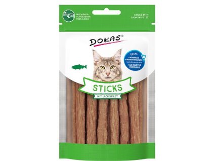 Dokas Tyčinky s lososem pro kočky 30 g
