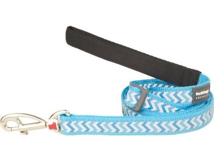 Red Dingo vodítko reflexní – Ziggy Turquoise – 20 mm x 1,8 m