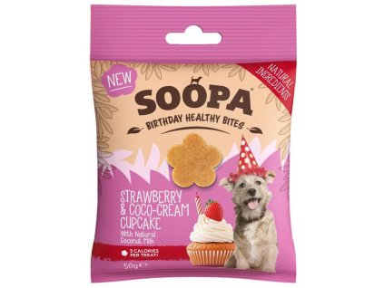 Soopa Healthy Bites Cupcake s jahodami a kokosem 50 g