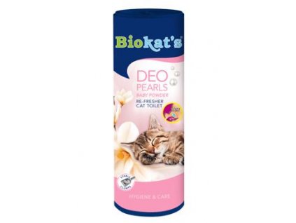 Biokat's osvěžovač WC DEO Pearls baby powder 700g