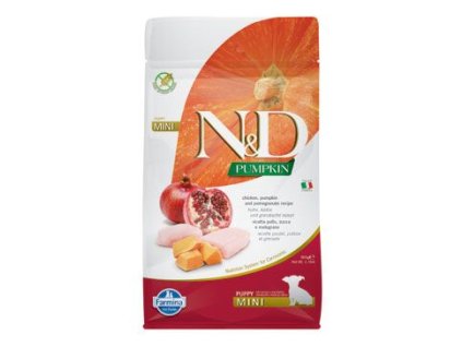 N&D Pumpkin DOG Puppy Mini Chicken & Pomegranate 800g