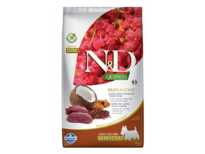 N&D Quinoa DOG Skin&Coat Venison Mini 2,5kg