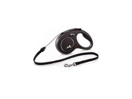 Vodítko FLEXI Classic New S lanko 5m/12kg černá