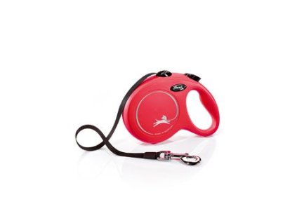 Vodítko FLEXI Classic New L pásek 5m/50kg červená