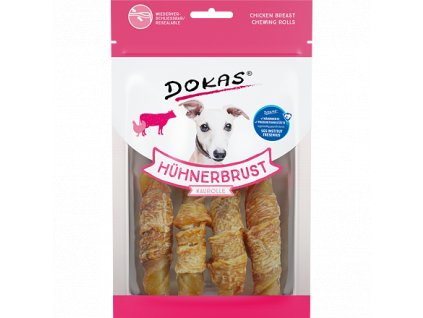 Dokas - Rolky z hovězí kůže obalené kuřecím 90 g