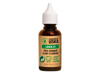 LÁSKA 01 Pro zdravé zuby a dásně psů 30ml