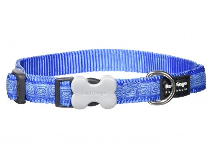 100173 obojek red dingo 30 47cm 20mm hypno mid blue