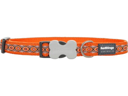 Obojek RD 20 mm x 30-47 cm Snake eyes orange