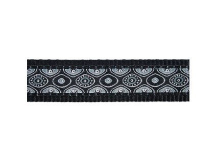 Obojek RD 15 mm x 24-37 cm snake eyes black
