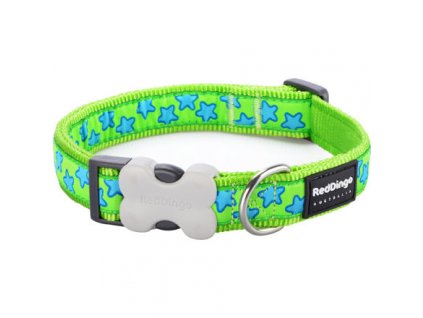 Red Dingo obojek – Stars Turquoise – 12 mm x 20-32 cm