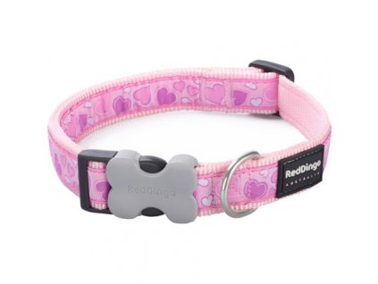 Red Dingo obojek – Breezy Love Pink – 15 mm x 24-36 cm