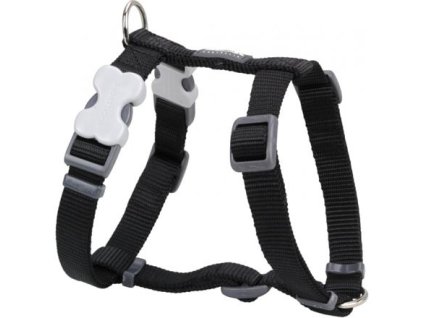 Red Dingo postroj – Black – 12 mm x 30-44 cm