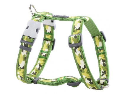 Red Dingo postroj – Camouflage Green – 20 mm x 45-66 cm
