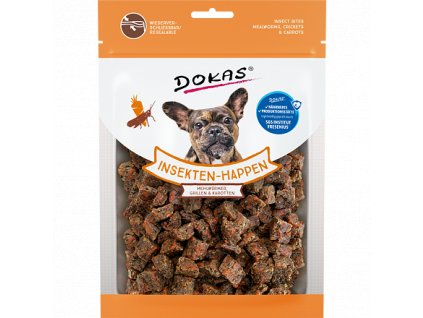 Dokas - Kostičky s hmyzem a mrkví 100 g