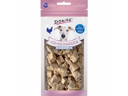 Dokas - Mrazem sušené kuřecí žaludky pro psy 20 g