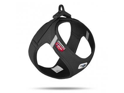 CURLI Postroj pro psy se sponou Air-Mesh Black M, 6-9 kg