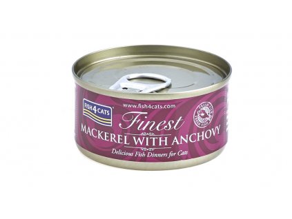 FISH4CATS Konzerva pro kočky Finest makrela se sardinkami 70 g