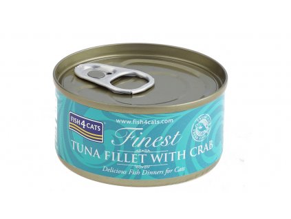 FISH4CATS Konzerva pro kočky Finest tuňák s krabem 70 g