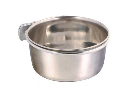 Nerezové krmítko s pevným úchytem do klece 600ml/12cm TRIXIE