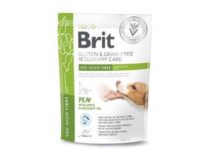 Brit VD Dog GF Veg High Fibre 400g