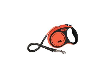 Vodítko FLEXI Xtreme S pásek 5m/20kg oranžová