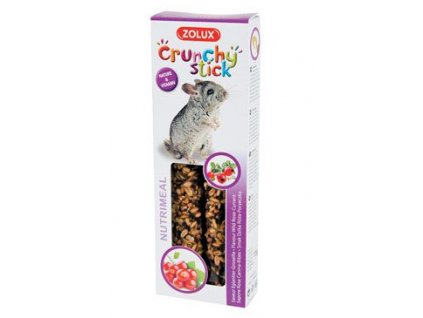 Pochoutka CRUNCHY STICK šípek/rybíz pro činčily Zolux