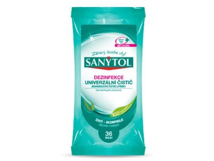 SANYTOL dezinfekční/univerzální utěrky 72=36ks maxi
