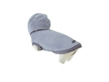 Obleček s kapucí pro psy BROOKLYN šedý 25cm Zolux