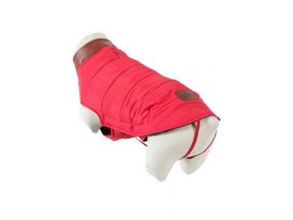Obleček prošívaná bunda pro psy LONDON červená 50cm Zo