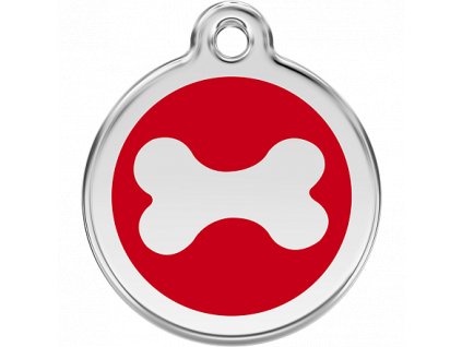 Známka Red Dingo Kost červená