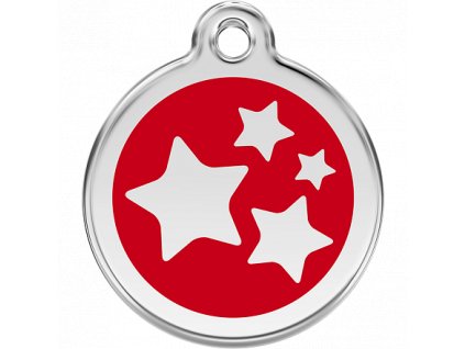 Známka Red Dingo Hvězdičky červená