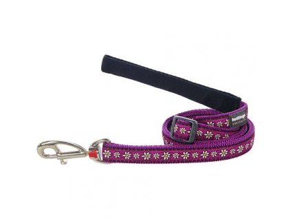 Red Dingo vodítko – Daisy Chain Purple – 12 mm x 1,8 m