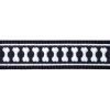 Red Dingo obojek reflexní – Bones Black – 12 mm x 20-32 cm