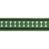Red Dingo obojek reflexní – Bones Green – 15 mm x 24-36 cm