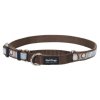 Red Dingo obojek polostahovací – Circadelic Brown – 20 mm x 30-44 cm