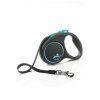 Vodítko FLEXI Black Design S pásek 5m/15kg modrá