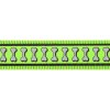 Red Dingo postroj reflexní – Bones Lime – 25 mm x 56-80 cm