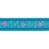 Red Dingo postroj – Butterfly Turquoise – 25 mm x 56-80 cm
