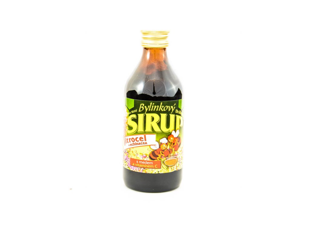Bylinkový sirup - Jitrocel + echinacea (med + vitamin C) 325 g