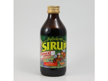 Bylinkový sirup - Jitrocel + echinacea (med + vitamin C) 325 g